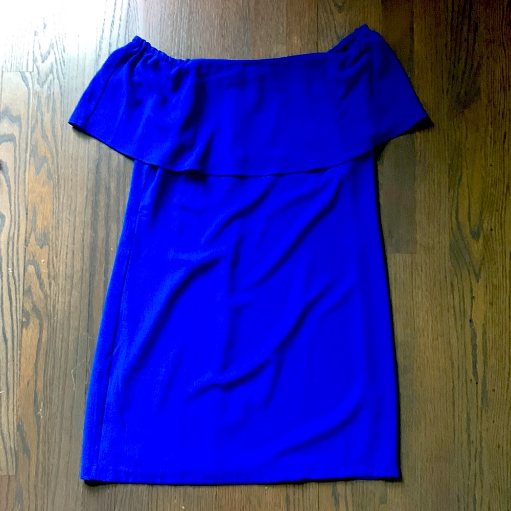 Gorgeous blue off the shoulder dress